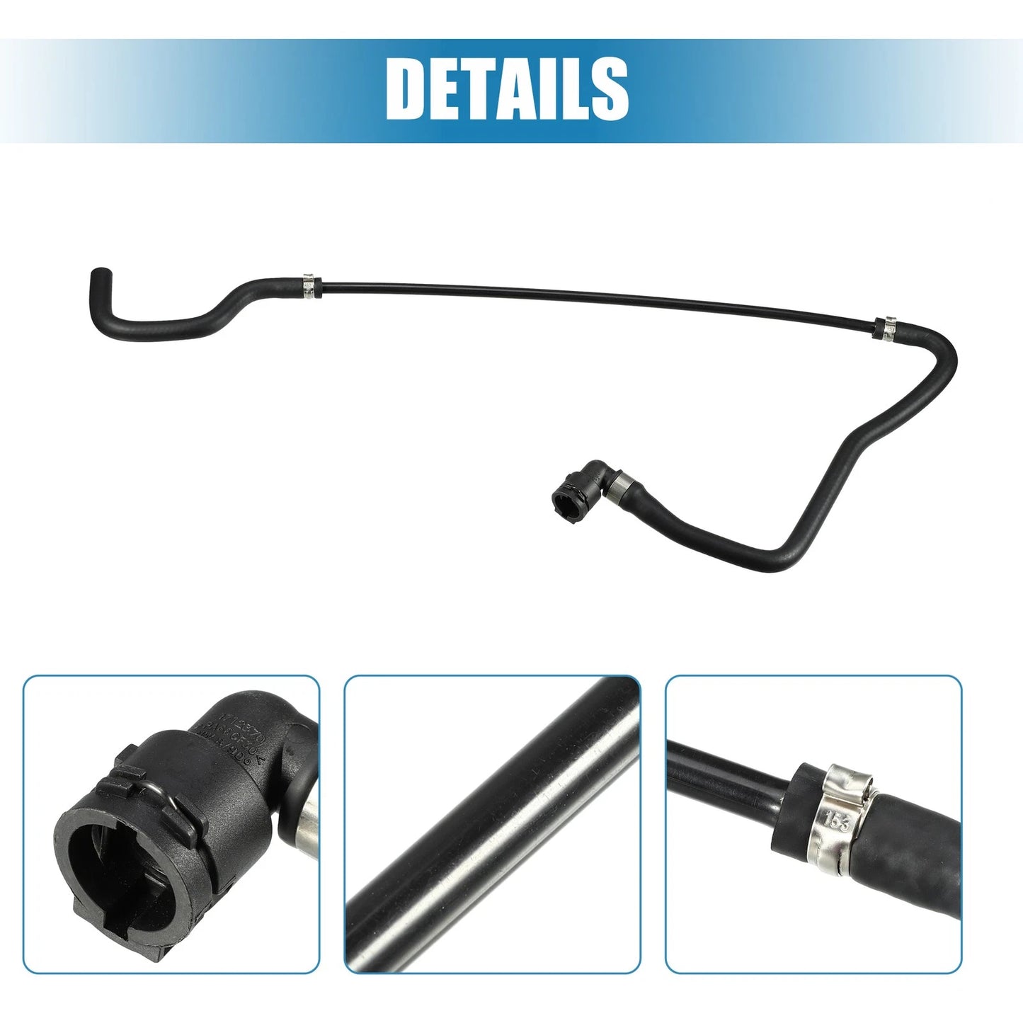 Upper Radiator Coolant Hose for BMW 550i 650i Base (2006-2010)