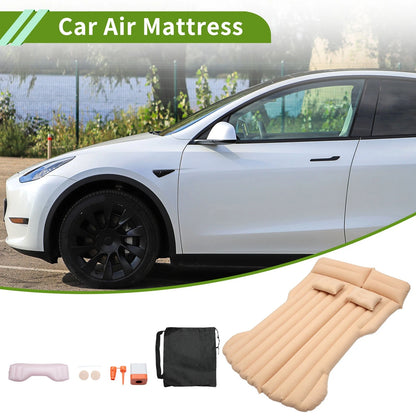 Beige Car Air Mattress for Tesla Model Y (2020-2023)
