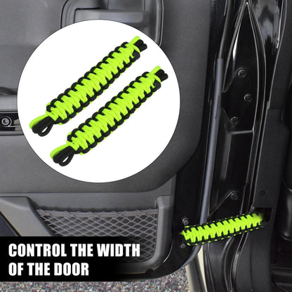 2 x Nylon Door Limiting Check Straps for Jeep Wrangler TJ (1987-2021)