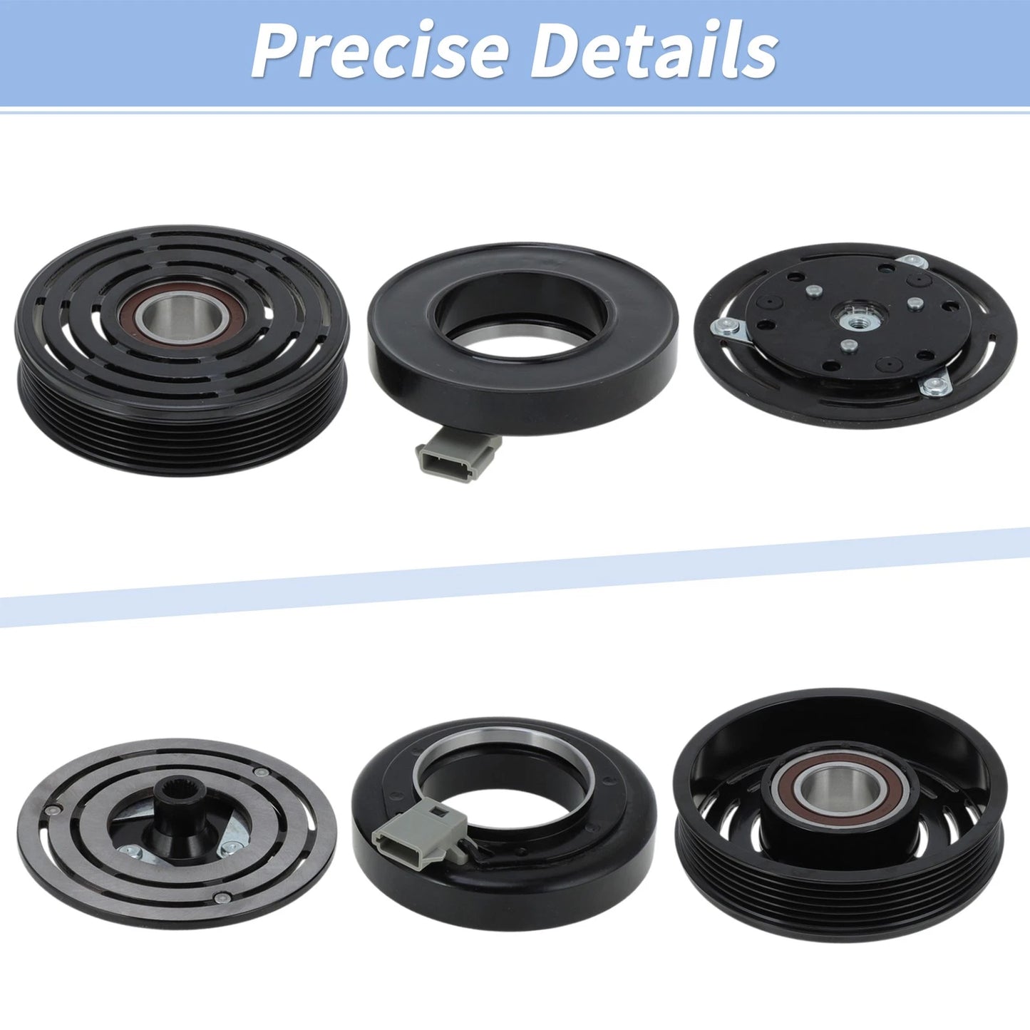AC Compressor Clutch Kit for Ford E150 E250 E350 F150 F250 F350 (2004-2014)