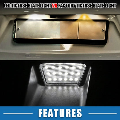 2 x Car LED License Plate Lights for Ford Fusion (2006-2012)