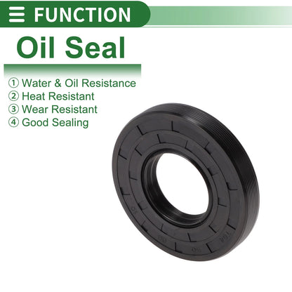 Oil Seal NBR Rubber 30x65x10mm High Pressure Black 5 Pcs
