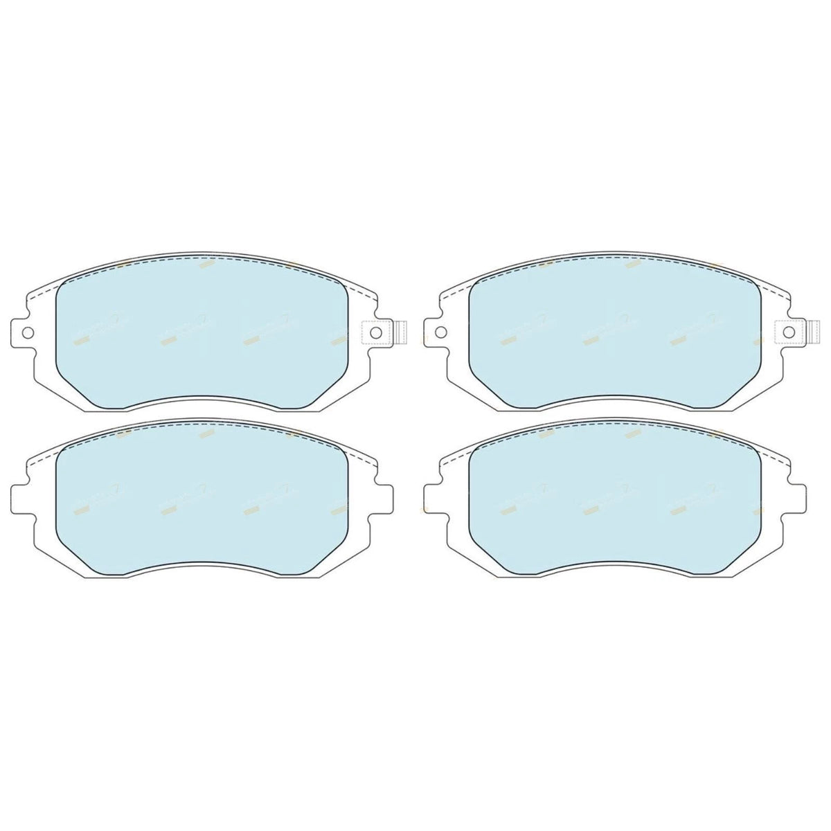 GCT Front Disc Brake Pads for Subaru Impreza GDE S 2.0L 2.5L 2001