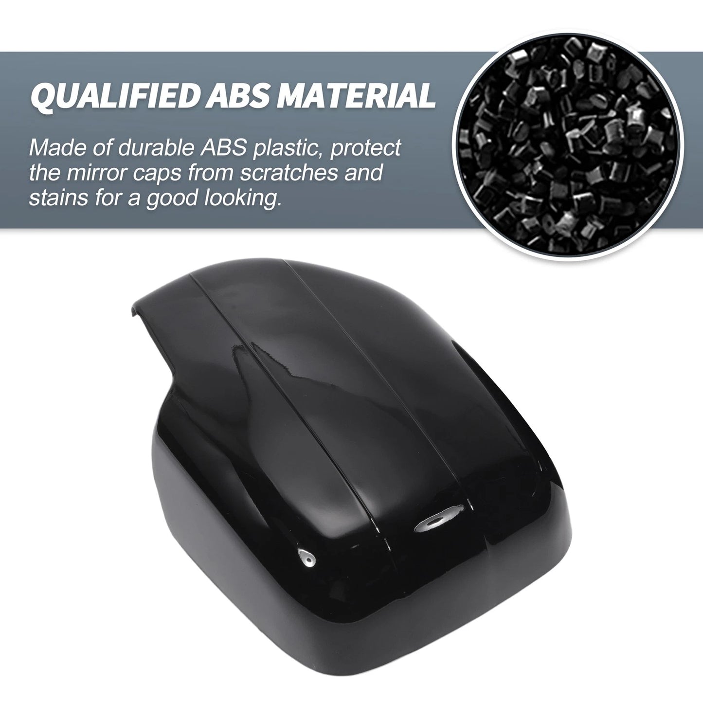 Rearview Mirror Cap Overlay Gloss Black for Lexus Toyota Land Cruiser (2016-2023)