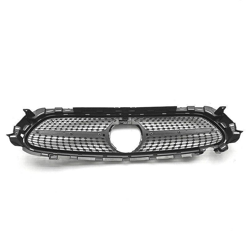 Diamond Style Front Grille Grill Fit for 2021-2024 Benz W213 E-Class Black
