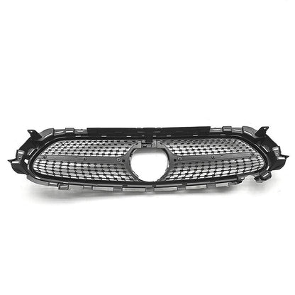 Diamond Style Front Grille Grill Fit for 2021-2024 Benz W213 E-Class Black