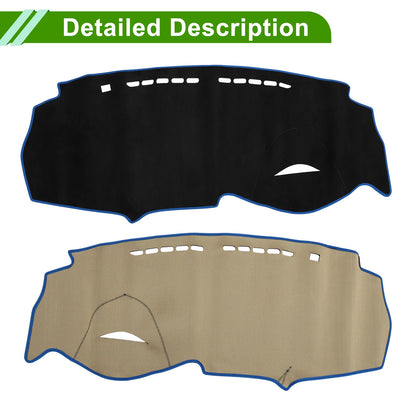 Dashboard Cover Mat for Honda Insight 2009-2014 Sun Protector Pad Black Blue