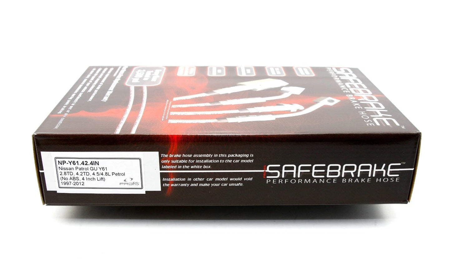 Brake Line Kit for Nissan Patrol GU Y61 2.8TD, 4.2D, 4.5/4.8L (1997-2012)