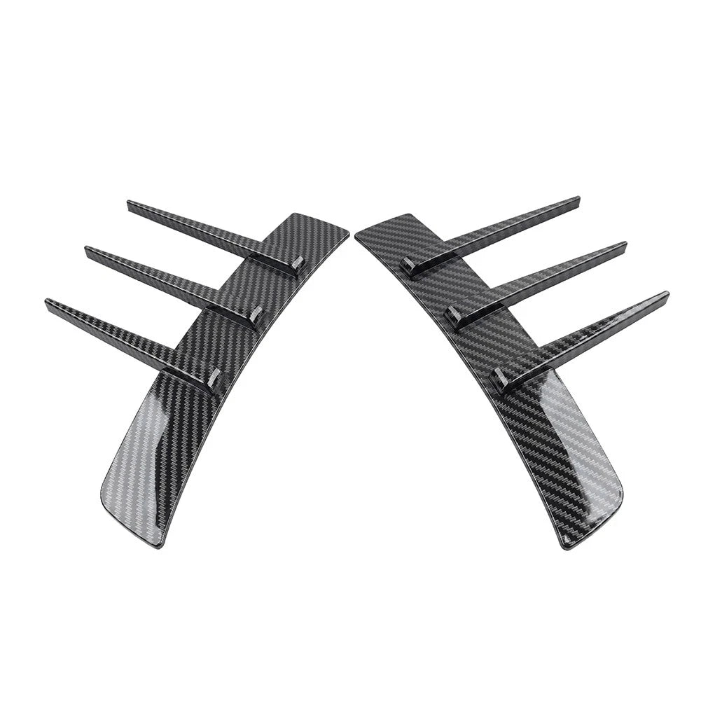 Carbon Black Front Rear Side Fender Vents for Universal Cars