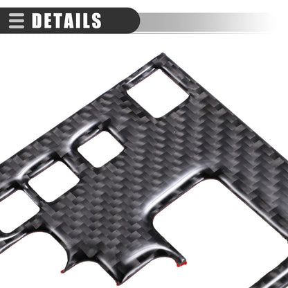 Carbon Fiber & Crystal Epoxy Auto Gear Shift Panel Trim Cover for Toyota