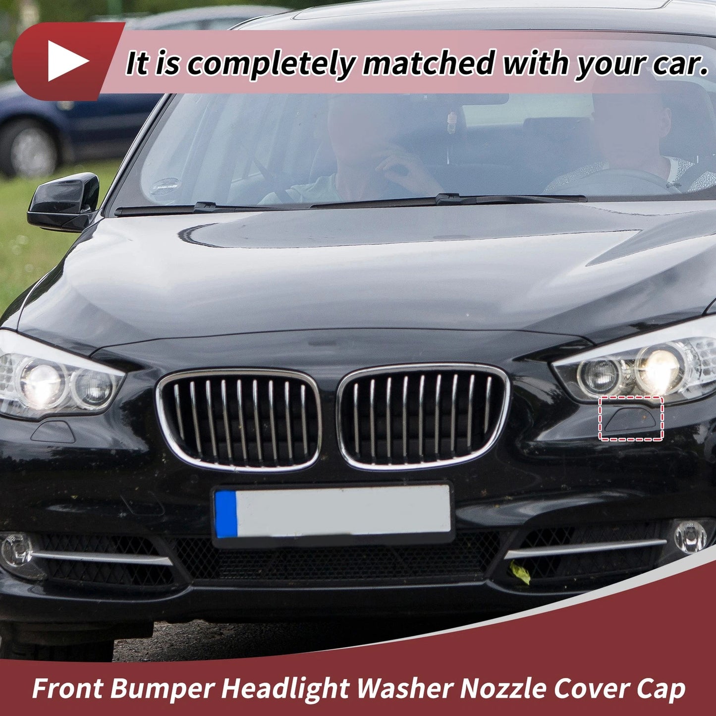 Front Left Washer Nozzle Cover for BMW 535i GT (2010-2017) Blue