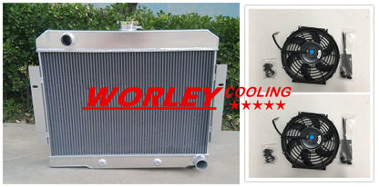 Aluminum Radiator & Fans for Jeep CJ Series (1970-1985)