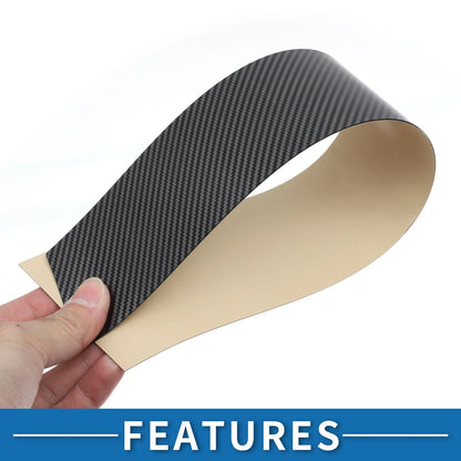 6pcs Door Pillar Window Trim for Ford Focus (2008-2011) Carbon Fiber Black