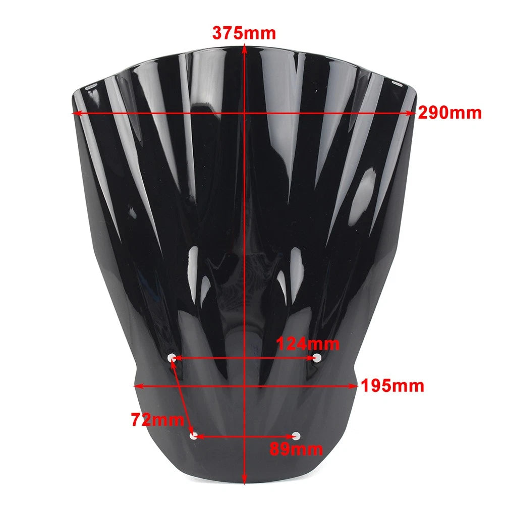 Windshield Deflector Faring Screen Black for Yamaha MT-07 (2014-2017)