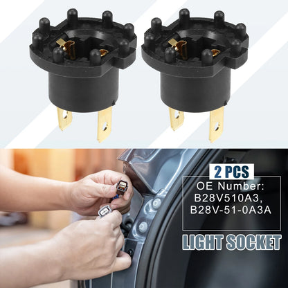 Headlight Low Beam Bulb Holder Socket for Mazda 3 (2004-2009)