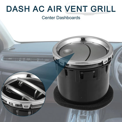 Air Vent Panel for Ford F150 2004-2008 Air Conditioning Grille Light Silver Tone