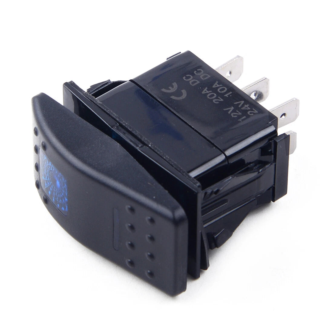 12V 24V 7 Pin LED DPDT Momentary Rocker Switch for Boat