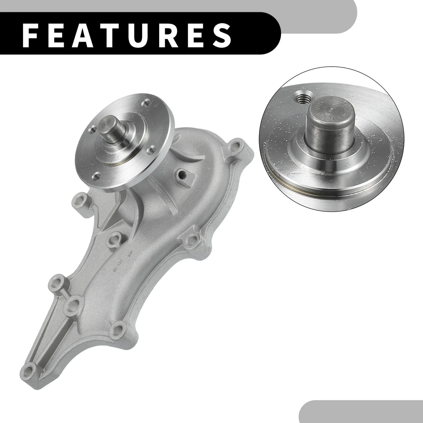Water Pump with Gasket & Screw Kit for Toyota 4Runner 2.4L (1985-1995)