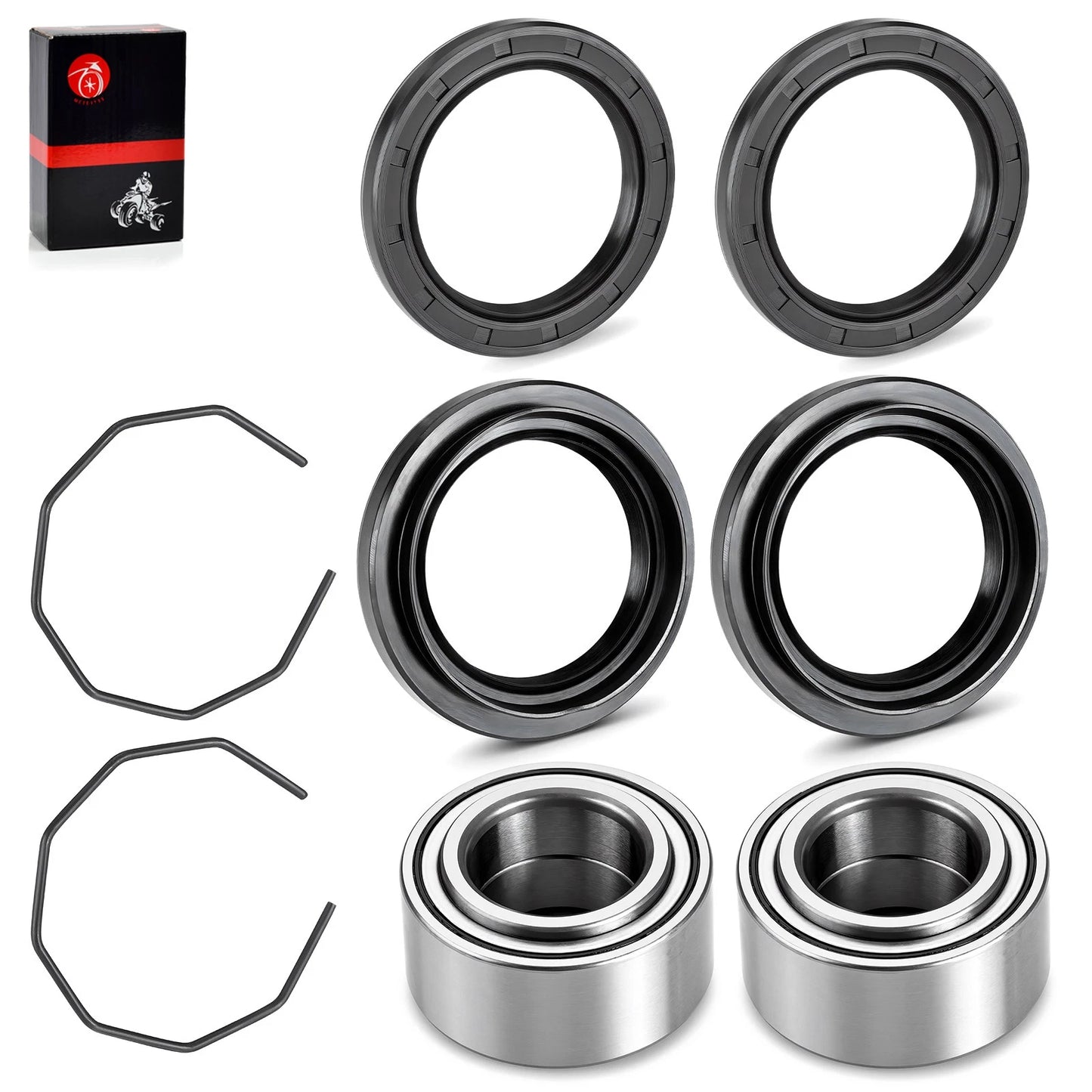 Front Wheel Bearing w/ Seals 2 x for Arctic Cat 400 2x4 (1998–2004)