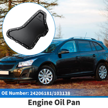Engine Oil Pan for Chevrolet Impala (2000-2005) Steel Black