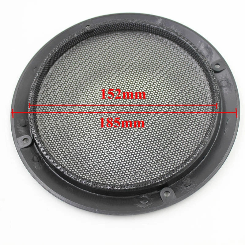 6.5" Speaker Cover Panel Coaxial Steel Sub Mesh Grills Cover 185mm Black Frame