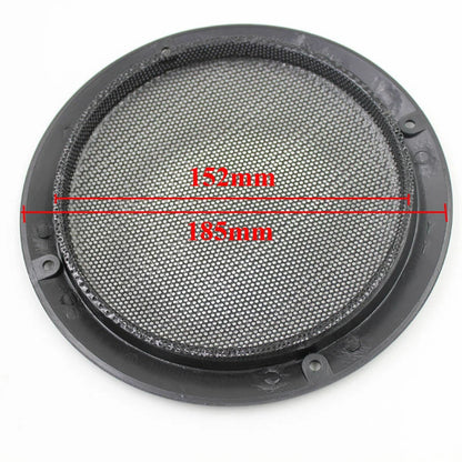 6.5" Speaker Cover Panel Coaxial Steel Sub Mesh Grills Cover 185mm Black Frame