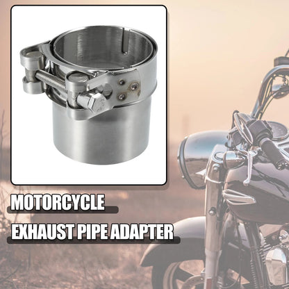 51-54mm 2.0-2.1in M6 Exhaust Pipe Adapter Reducer Muffler for Motorcycle