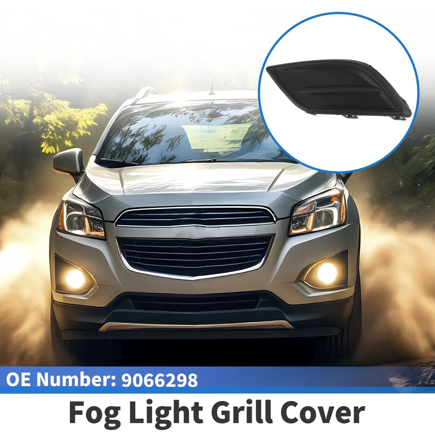 1 Pc Front Left Fog Light Grill for Chevrolet Sail (2015-2018)