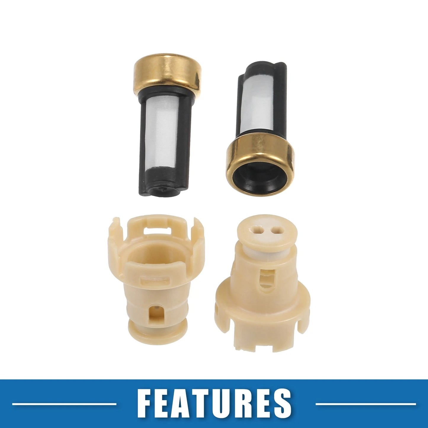 Fuel Injector O Rings Seals 2 x Micro Filters for Toyota Tacoma (1999-2004)
