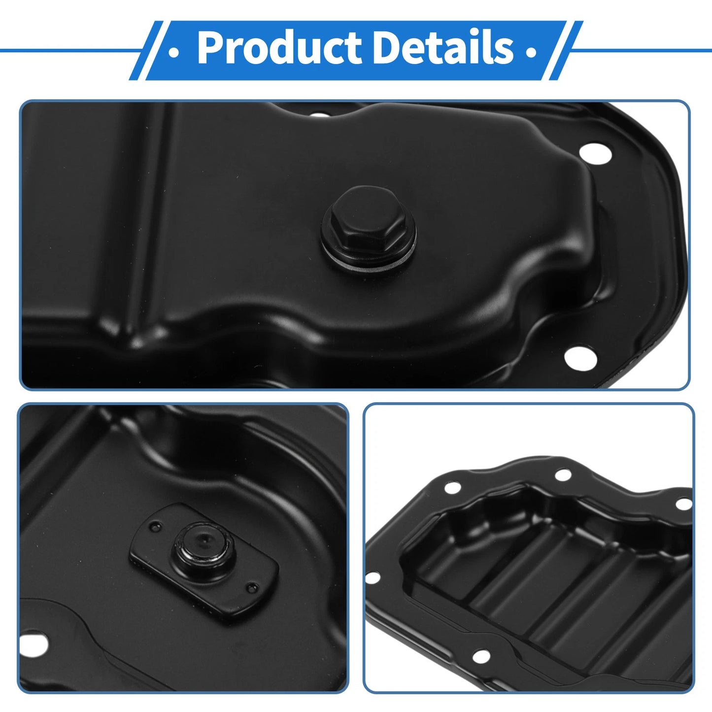 Engine Oil Pan for Toyota Land Cruiser 2007 (2007) - Steel Black, 1 Pc
