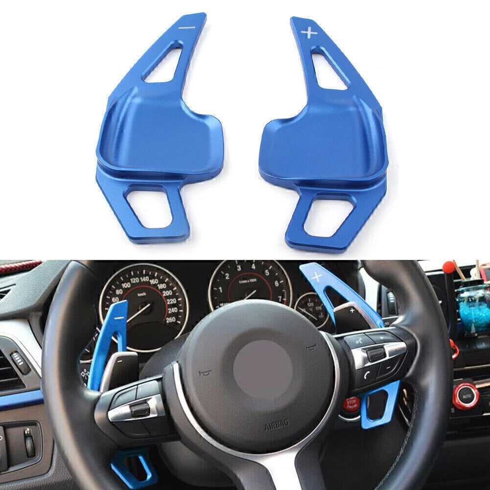 Blue Steering Wheel Shift Paddle Extension for BMW 3 5 Series (2012-2019)