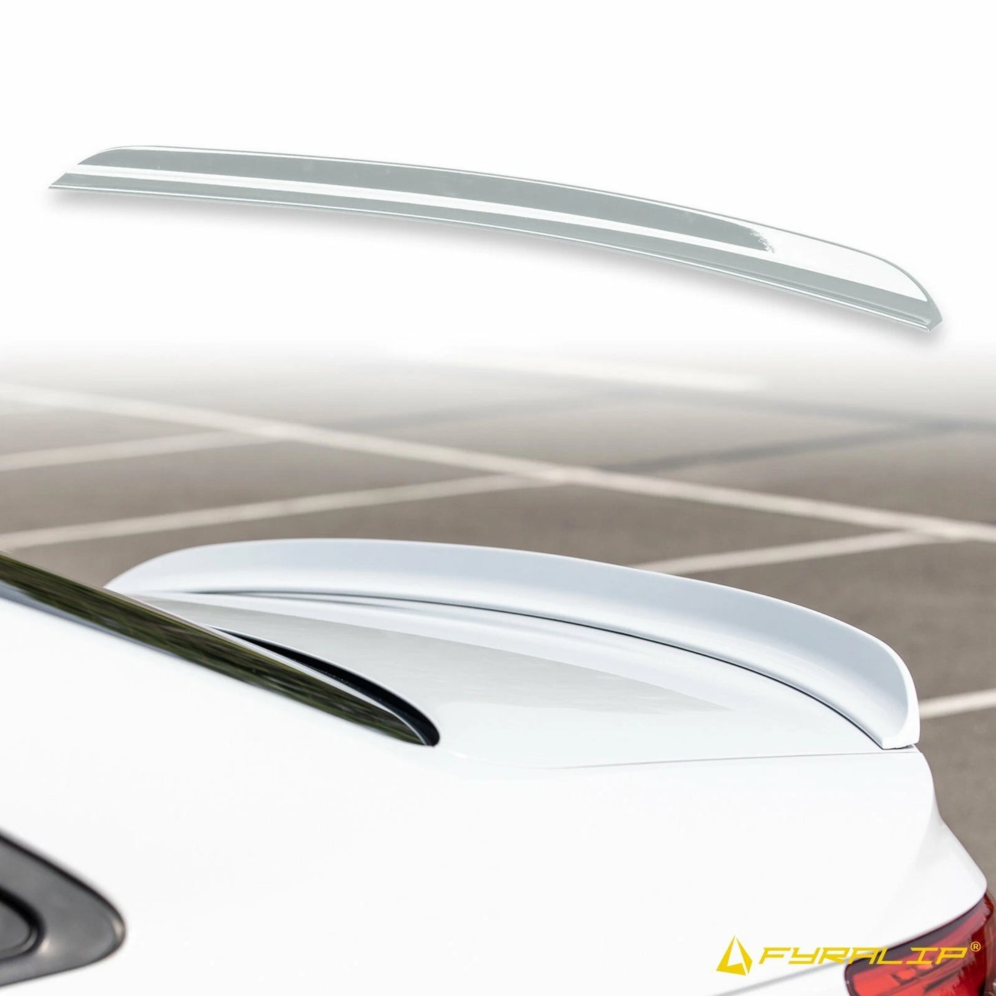 Boot Lip Spoiler for Honda TSX (2004-2008) Silver NH623M