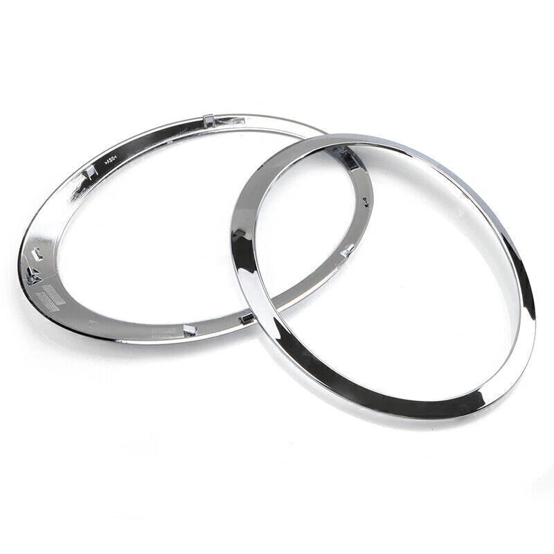 Headlight Trim Ring Covers 2x for Mini Cooper R55 R56 (2007-2015) Chrome