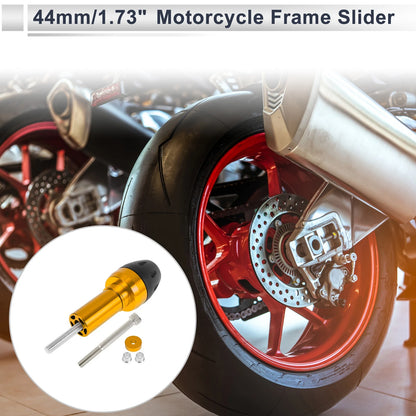 Bolt 10mm Gold Tone Motorcycle Slider Frame for Make Model