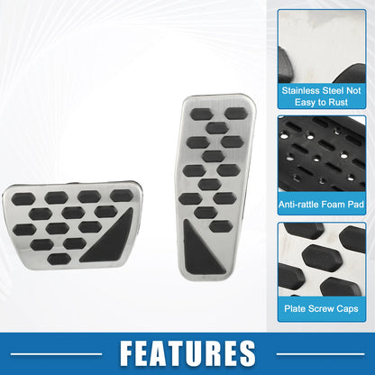Gas Brake Pedal Cover for Jeep Wrangler JL (2018-2023) - Foot Pedals Set of 1