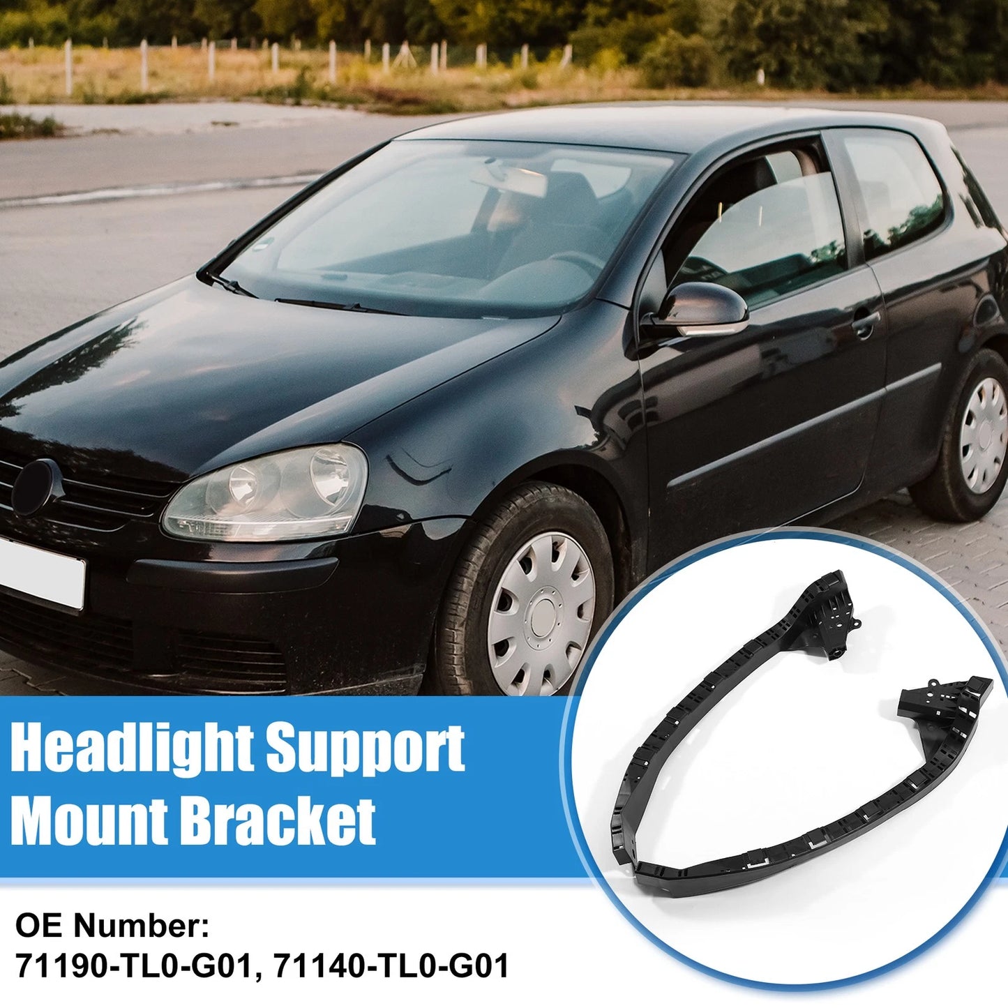 Pair Driver Passenger Side Headlight Support Mount Bracket for Acura TSX