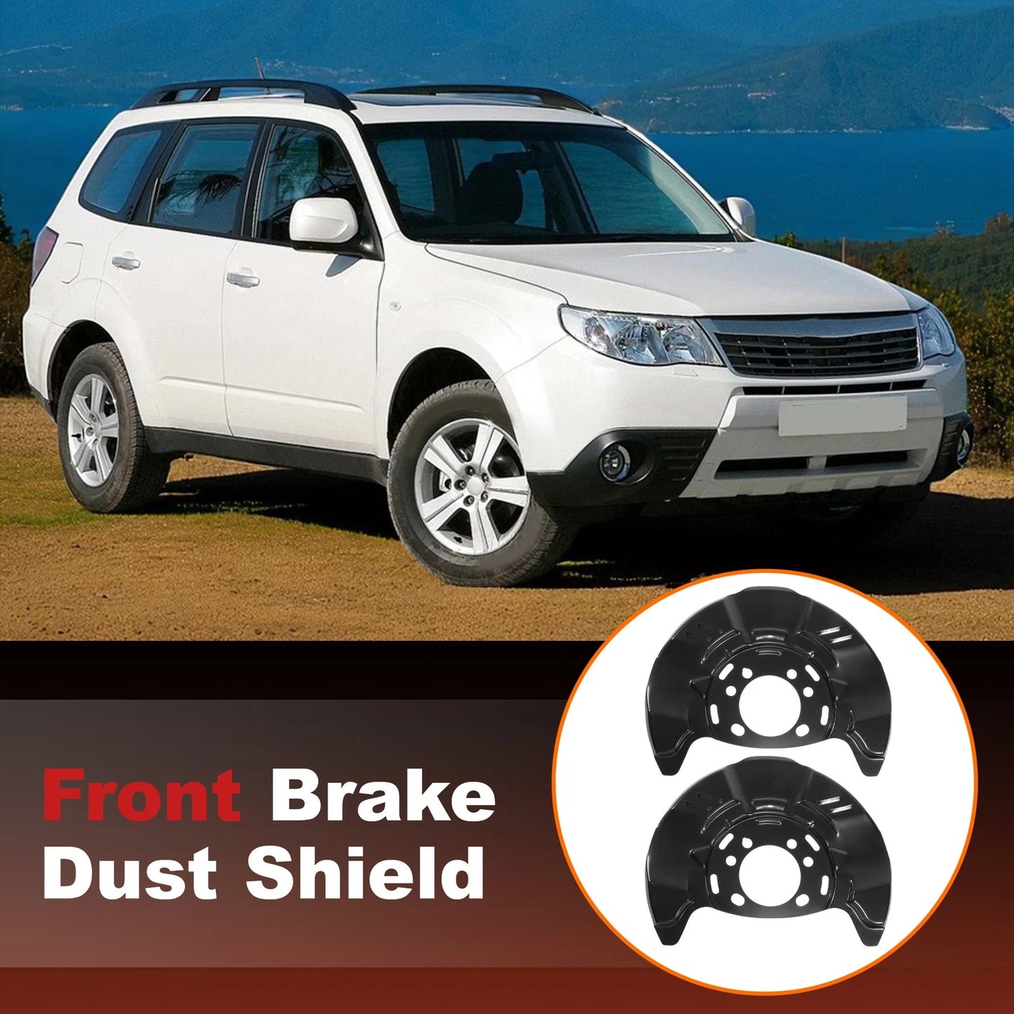 Front Brake Dust Shield for Subaru Impreza, Forester (2008-2016)
