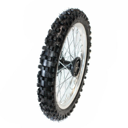15mm Silver Axle Front Wheel Rim Tire for PIT PRO Dirt Bike