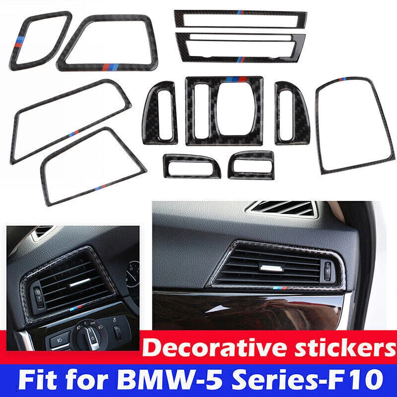 Carbon Fiber Air Vent Cover Trim for BMW 5 Series F10 (2011-2017)