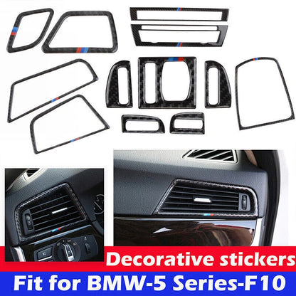 Carbon Fiber Air Vent Cover Trim for BMW 5 Series F10 (2011-2017)
