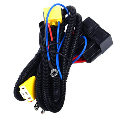 Headlight Relay Wiring Harness for H4 Bulb Socket - 12V