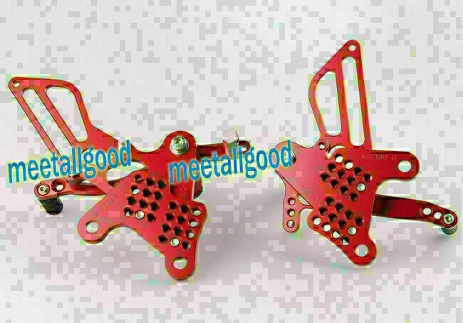 Aluminum Adjustable Racing Rearset Footpegs for Honda NSF100 NSR50 (2000-2009)