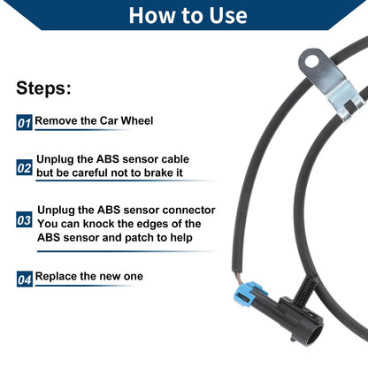 ABS Wheel Speed Sensor for Chevrolet C3500