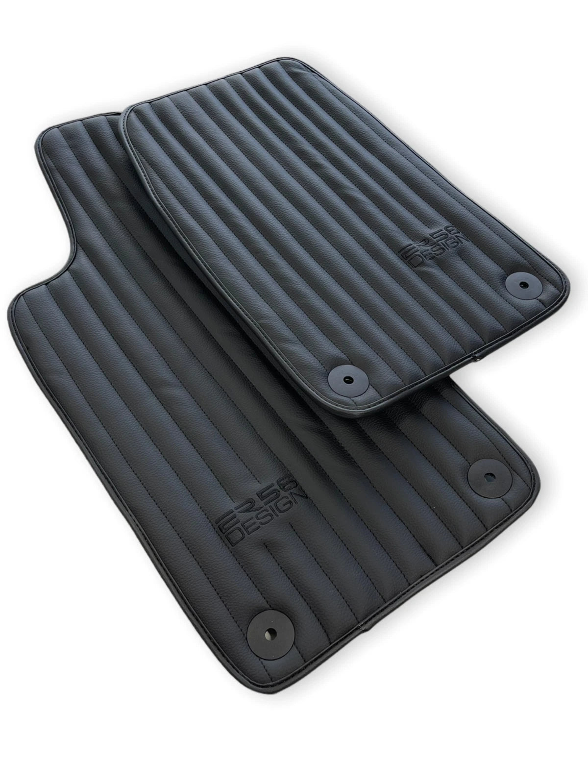 Black Leather Floor Mats for Aston Martin DB11 Volante 2017-2022