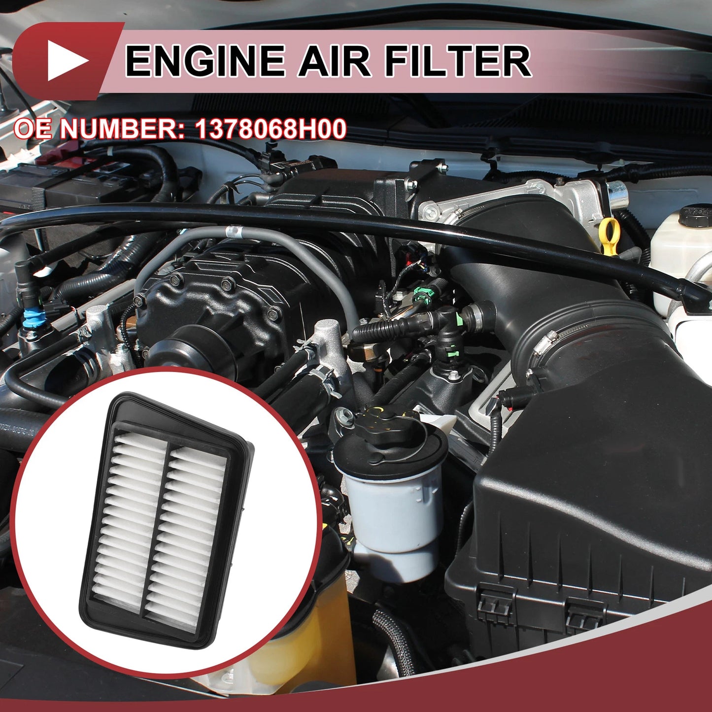 Engine Air Filter for Suzuki DA64V (2005-2010) 1 Pc Long Life