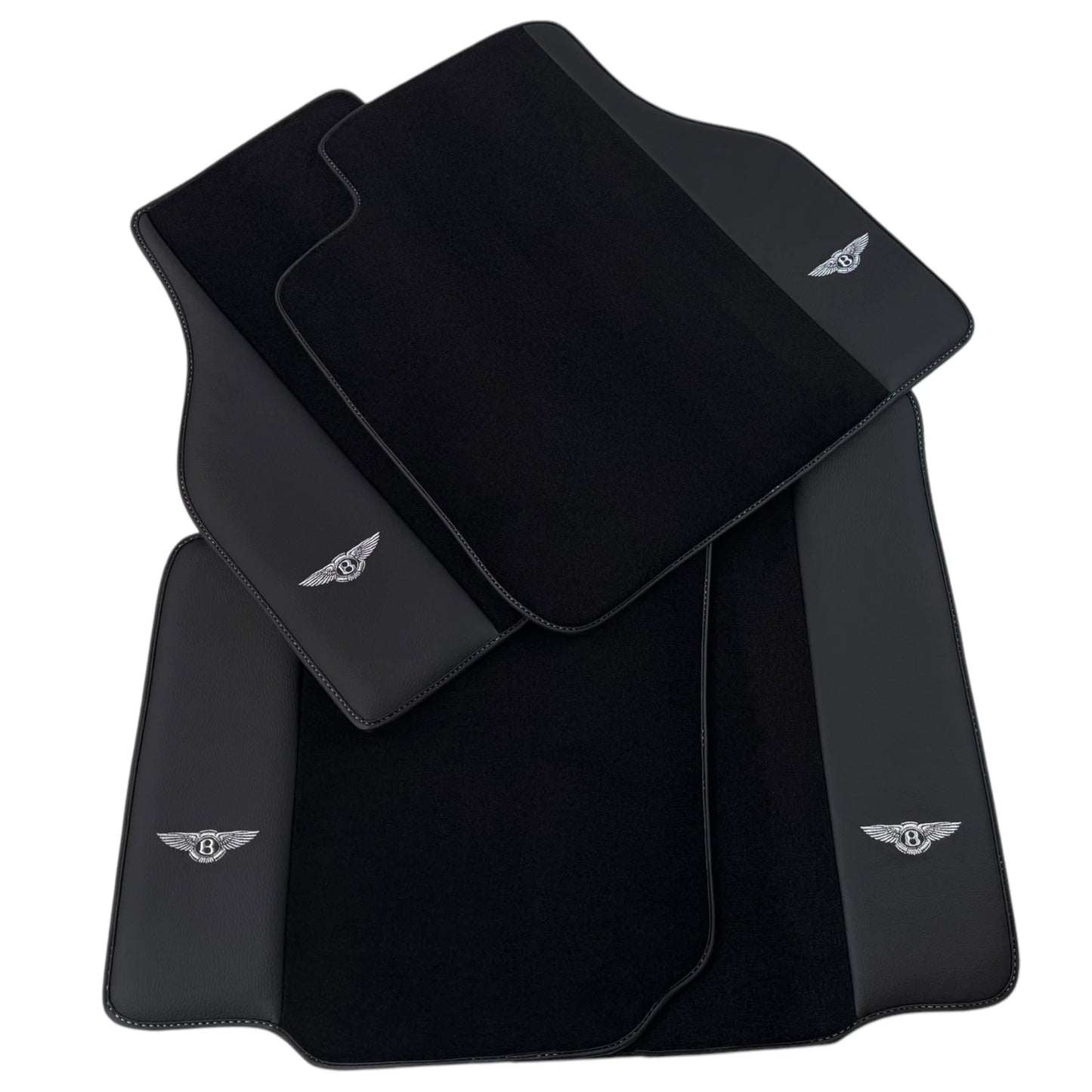 AutoWin Black Floor Mats for Bentley Arnage Green Label (2000-2009)