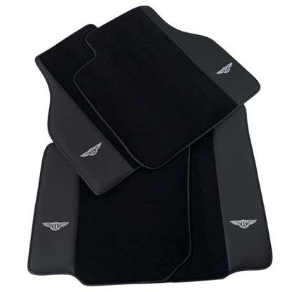 AutoWin Black Floor Mats for Bentley Arnage Green Label (2000-2009)