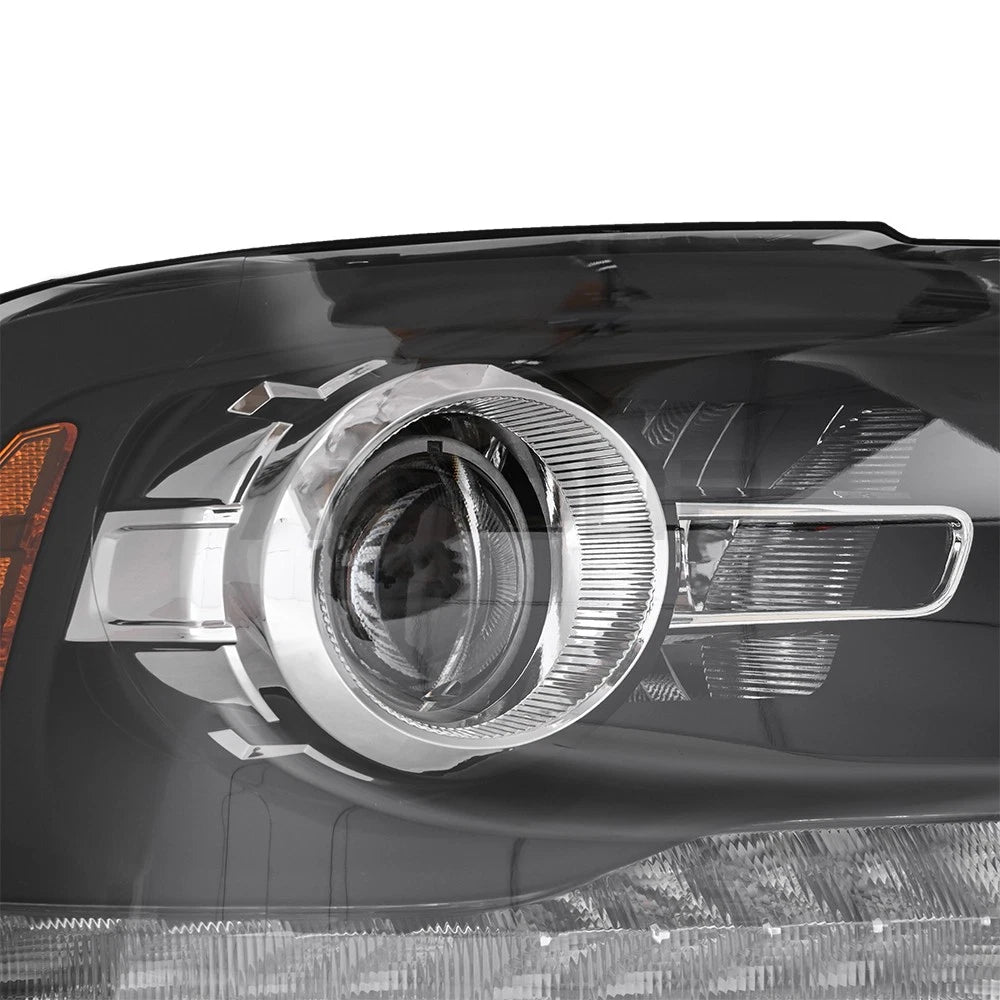LED DRL w/ Projector Black Headlights for Dodge Ram (2013–2018)