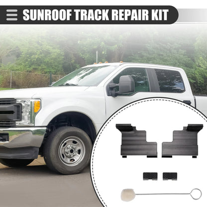 Sunroof Track Repair Kit for Ford Edge (2007-2014) Aluminum Alloy Black