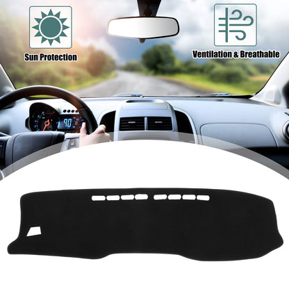 Black Dashboard Cover Mat Protector for TOYOTA Hilux (2017-2023)
